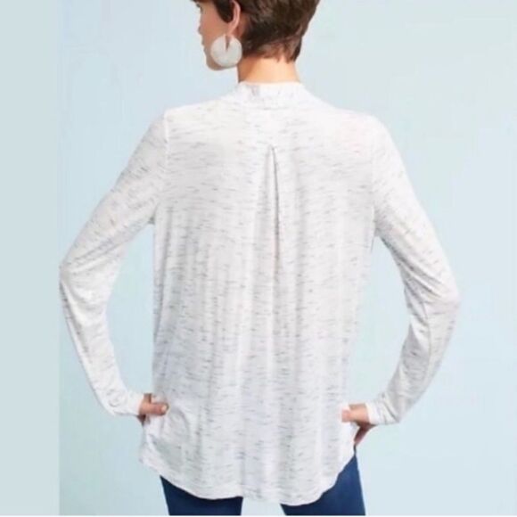 Anthropology Akemi + Kin spacedye wrap long sleeve blouse top sx xs - Picture 2 of 9